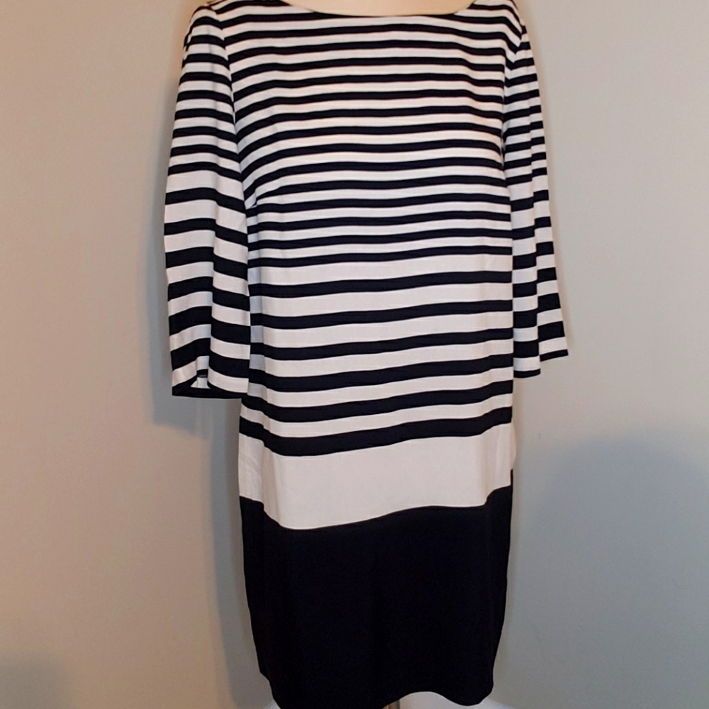 Zara Basic Beautiful Striped dress, EUC